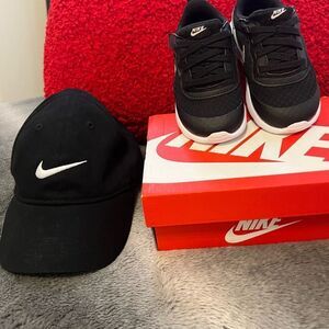 Nike Black Sneakers and Cap Set